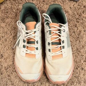 On Running Women's Sneakers in Cream and Green